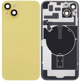 Back Glass w/ MagSafe Magnet & NFC & Flashlight Flex For iPhone 14 Plus (Pull) (Yellow)