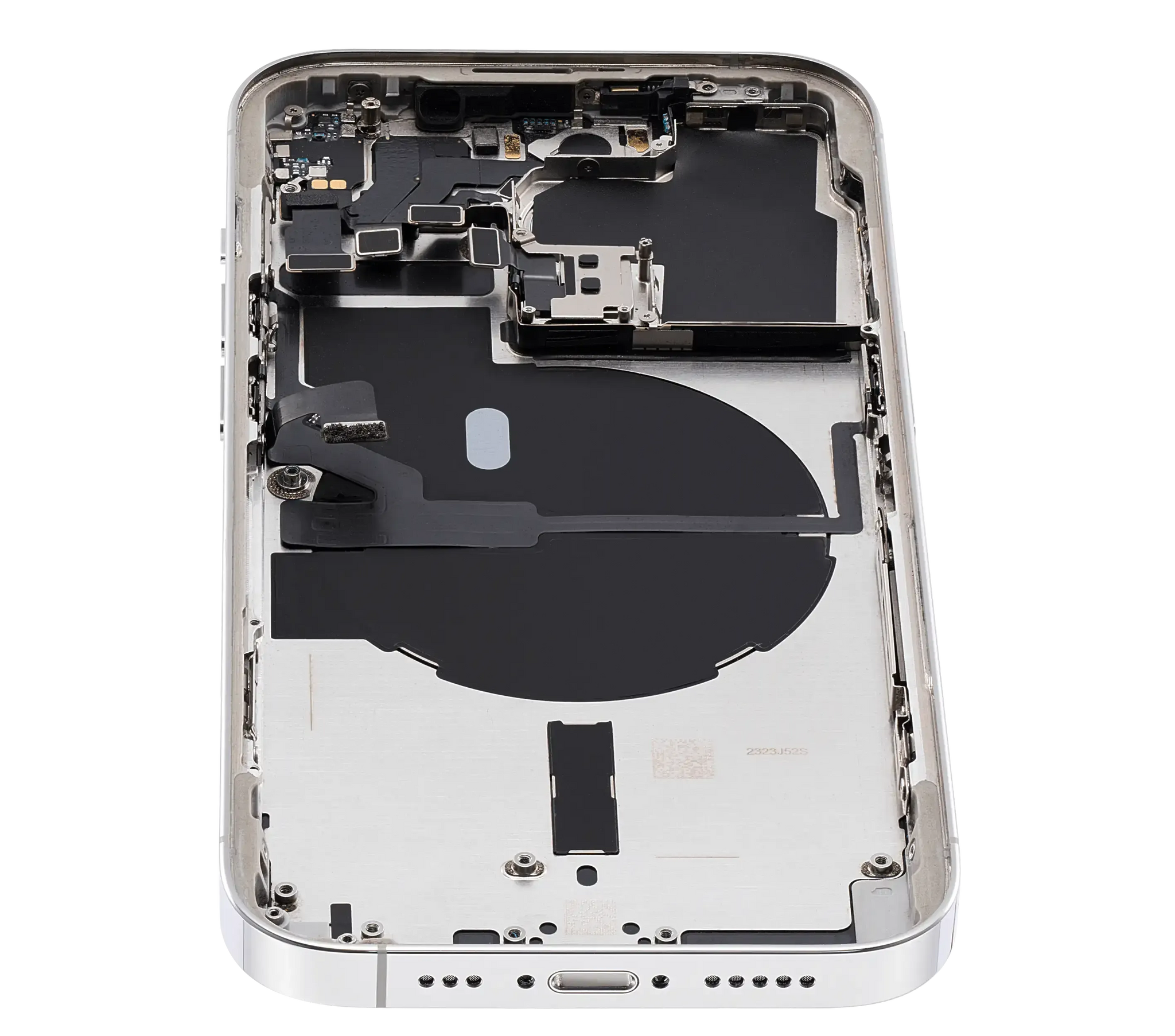 Back Housing W/ Small Parts For iPhone 14 Pro (US Version) (Pull) (Silver)