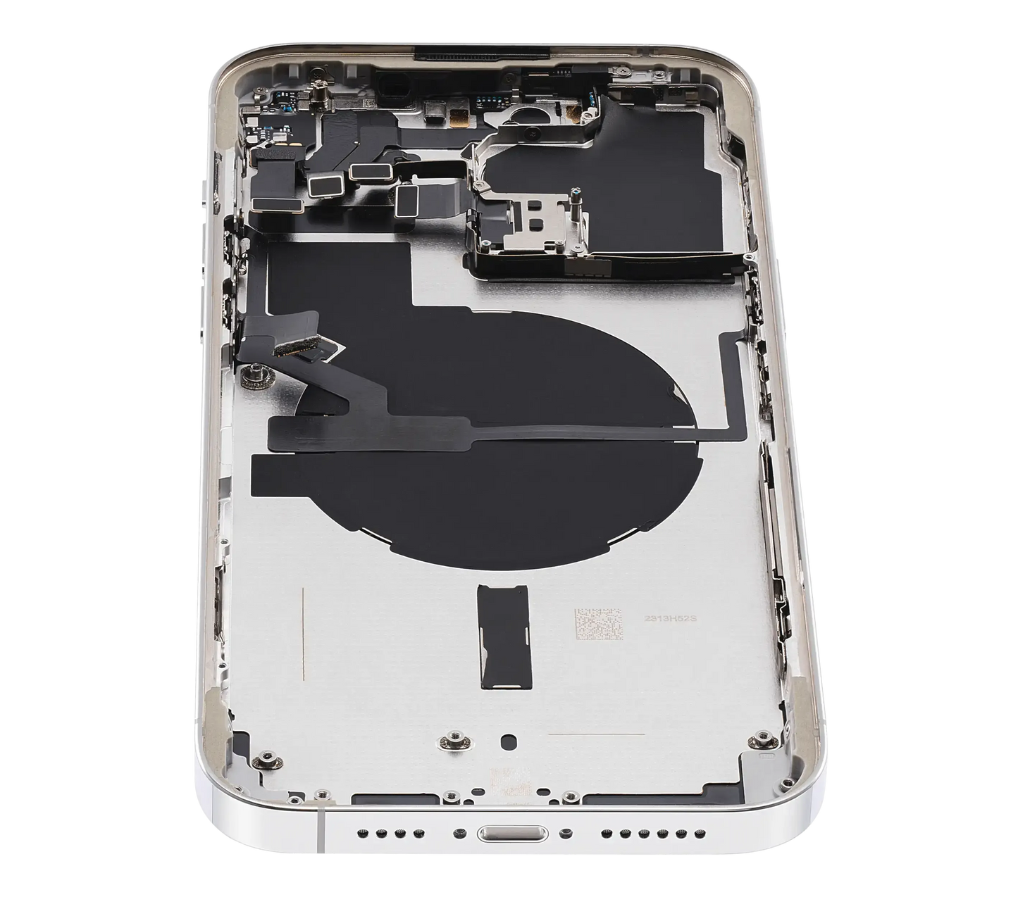 Back Housing W/ Small Parts For iPhone 14 Pro Max (US Version) (Pull) (Silver)