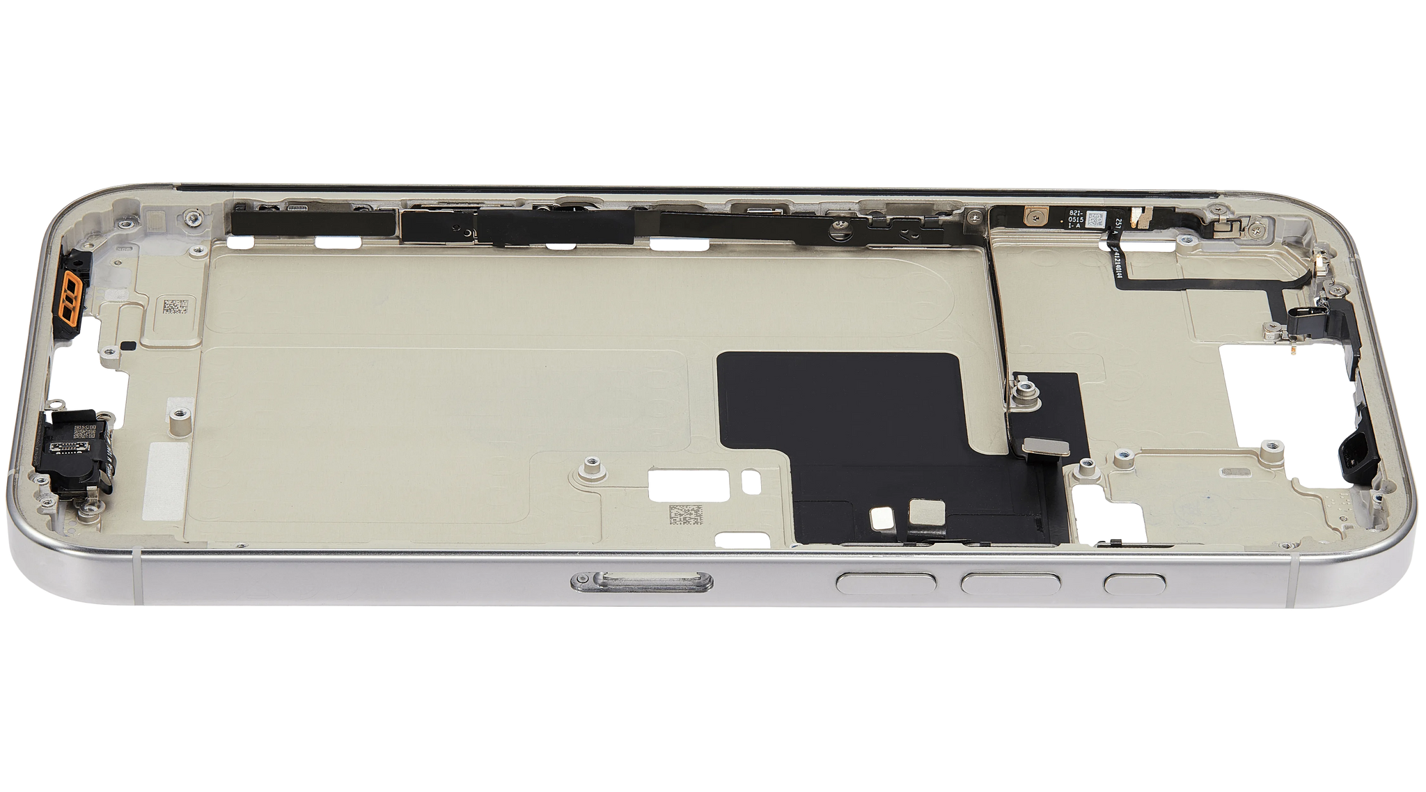 Mid-Frame Housing W/ Small Parts For iPhone 16 Pro Max (EU / Global Version) (Pull) (White Titanium)