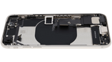 Back Housing W/ Charging Port Flex and Small Components Pre-Installed For iPhone SE (2022) (Used OEM) (Pull) (Starlight)