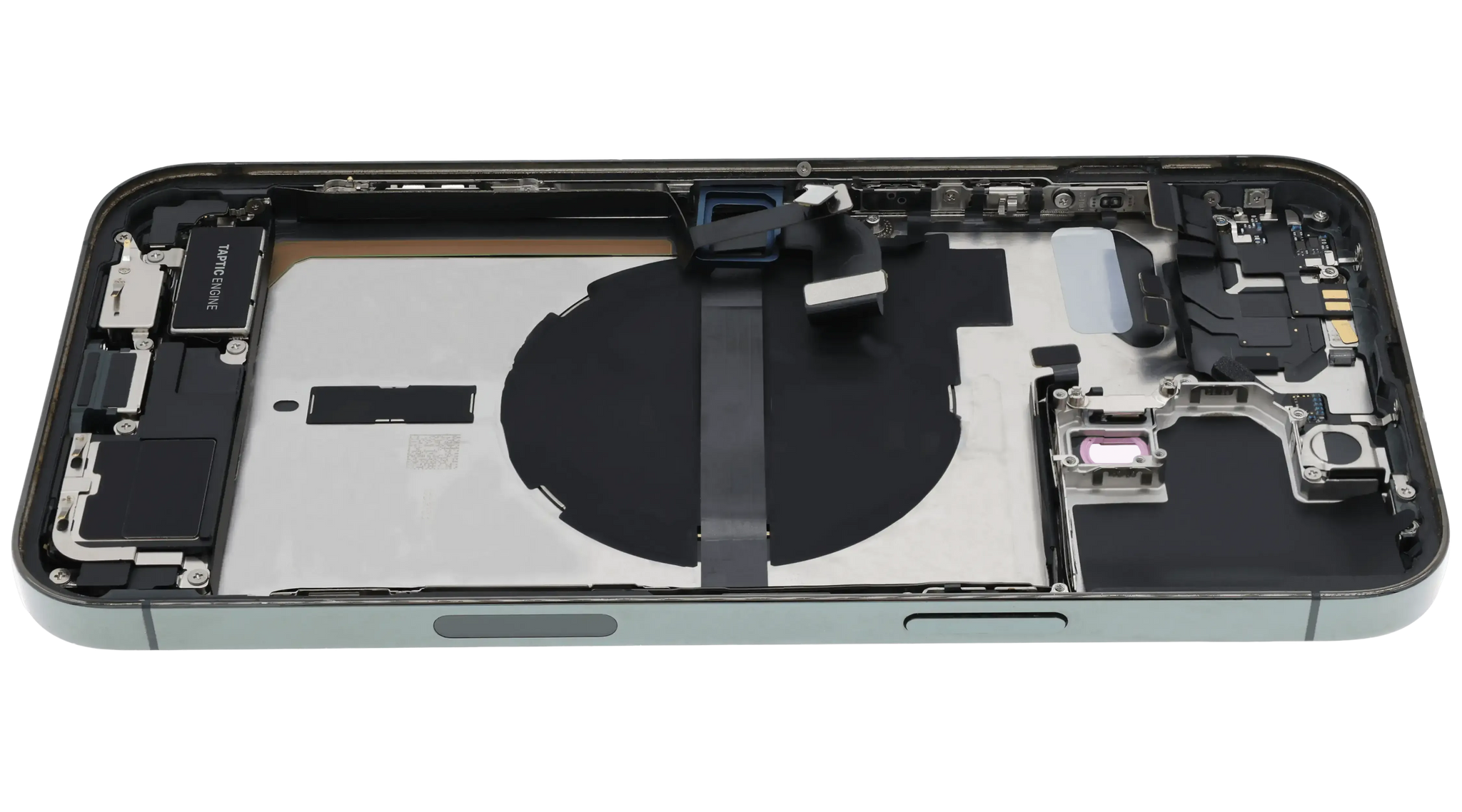 Back Housing W/ Charging Port Flex & Small Parts For iPhone 13 Pro Max (US Version) (Used OEM) (Pull (Alpine Green)