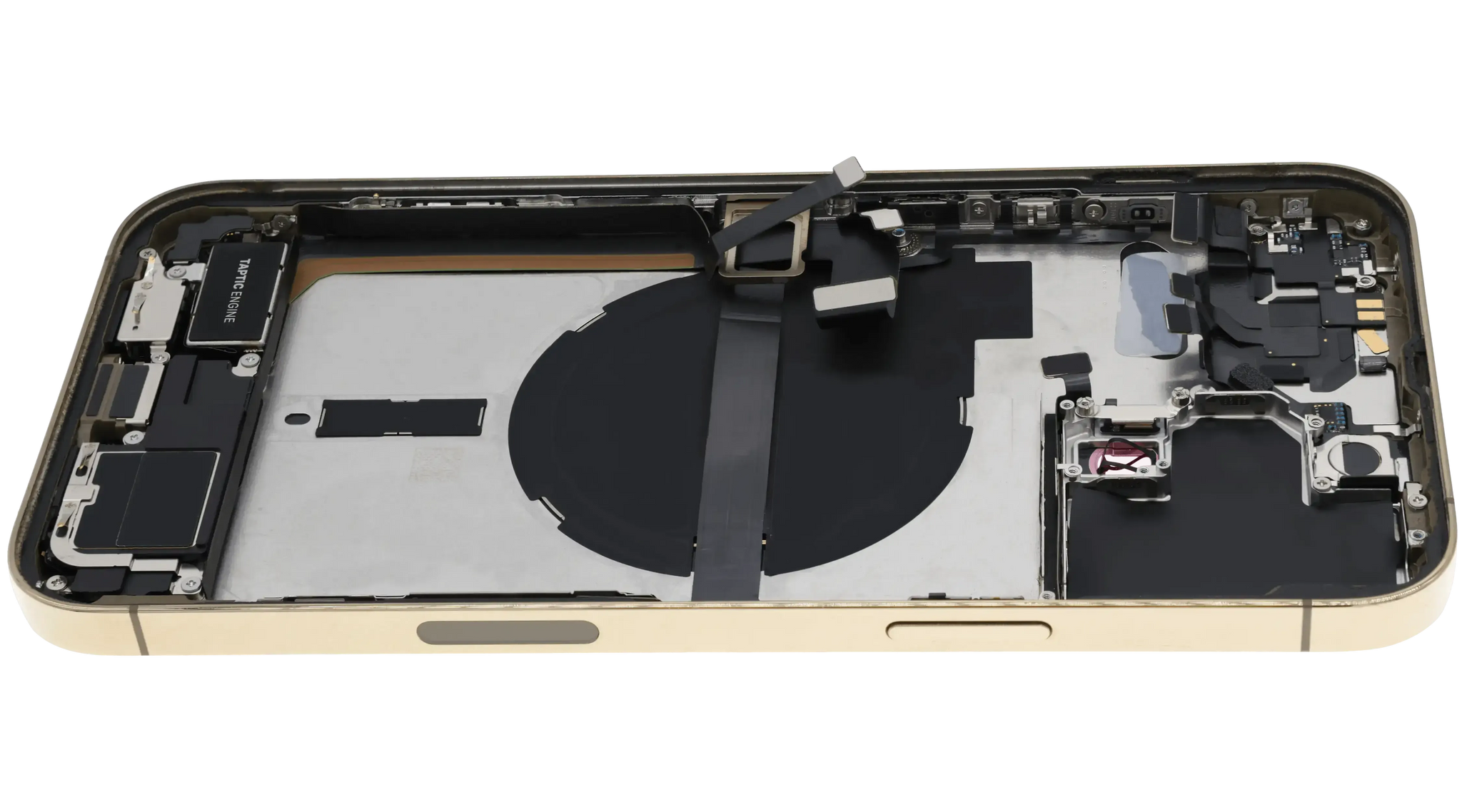 Back Housing W/ Charging Port Flex & Small Parts For iPhone 13 Pro Max (US Version) (Used OEM) (Pull) (Gold)