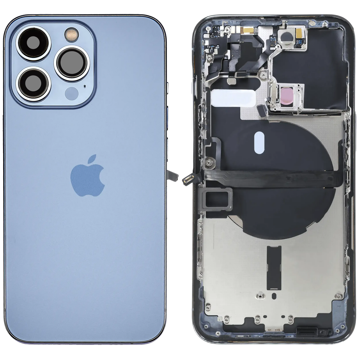 Back Housing W/ Small Parts For iPhone 13 Pro (EU / Global Version) (Pull) (Sierra Blue)