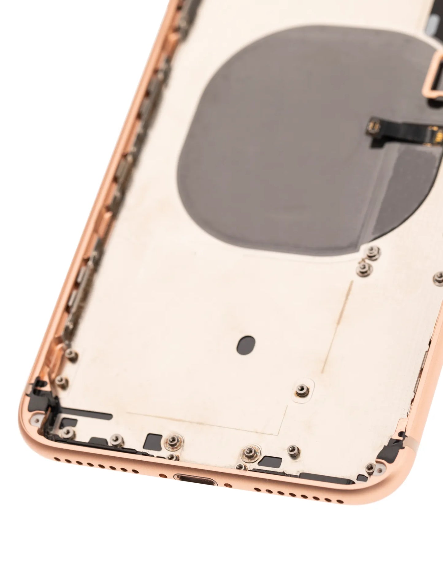 Back Housing W/ Small Components Pre-Installed For iPhone 8 Plus (Used OEM) (Pull) (Gold)