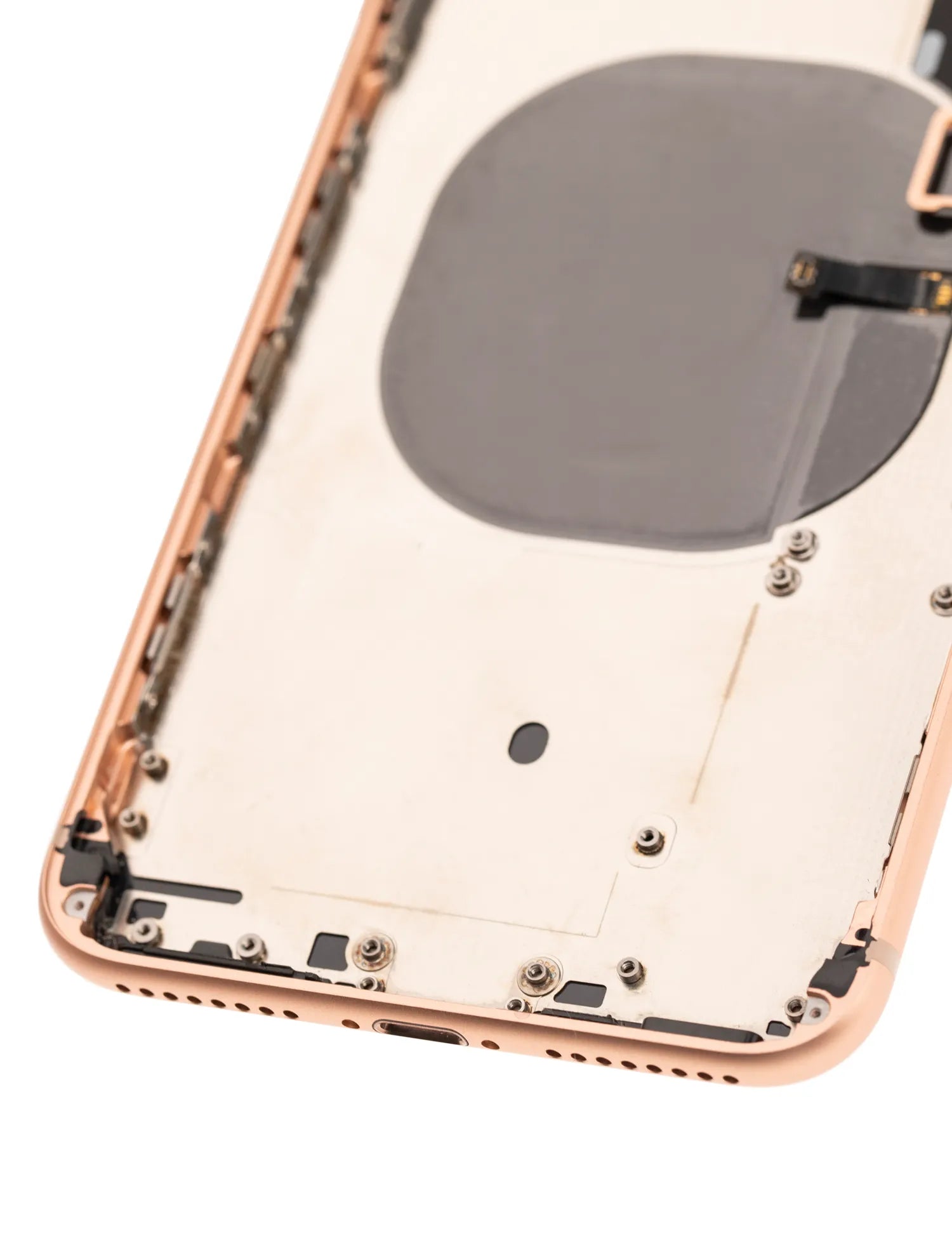 Back Housing W/ Small Components Pre-Installed For iPhone 8 Plus (Used OEM) (Pull) (Gold)
