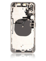 Back Housing W/ Small Components Pre-Installed For iPhone XS Max (Used OEM) (Pull) (Silver)