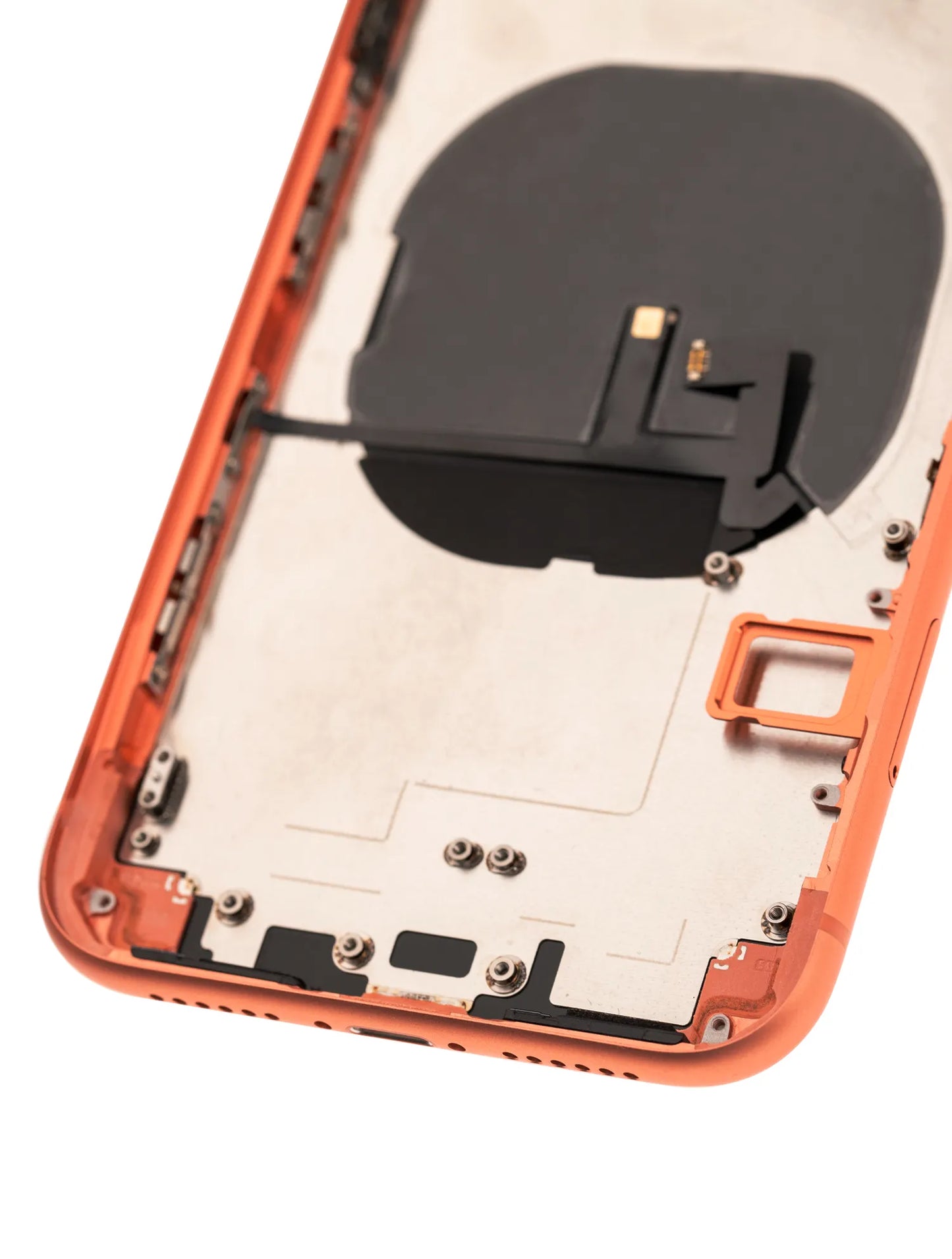 Back Housing W/ Small Components Pre-Installed For iPhone XR (Used OEM) (Pull) (Coral)
