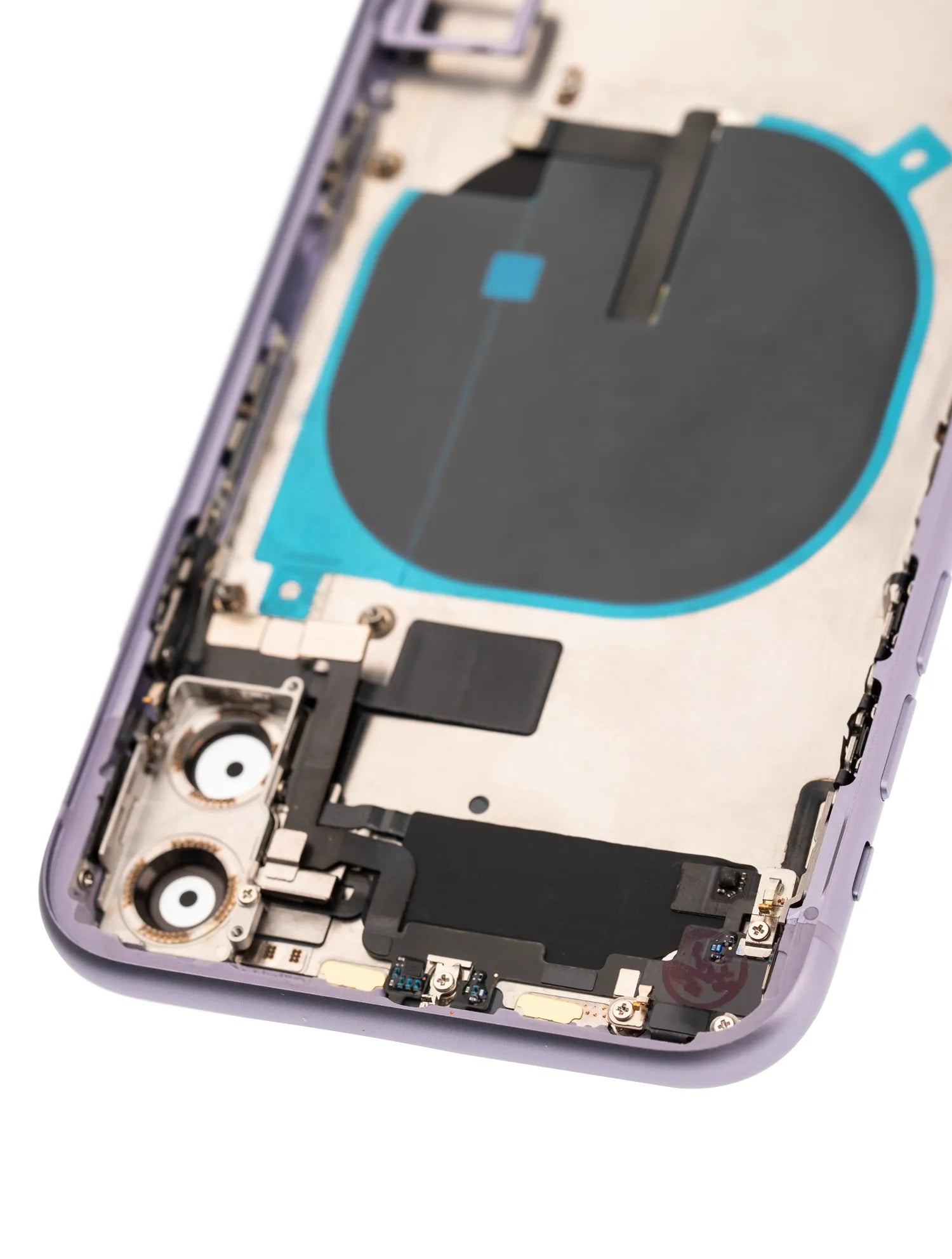 Back Housing W/ Small Components Pre-Installed For iPhone 11 (Used OEM) (Pull) (Purple)