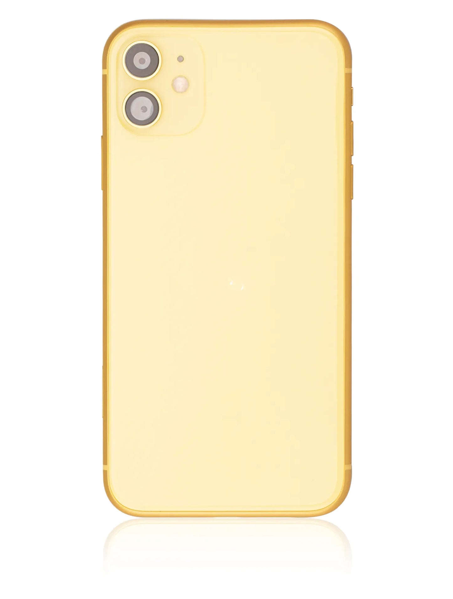 Back Housing W/ Small Components Pre-Installed For iPhone 11 (Used OEM) (Pull) (Yellow)