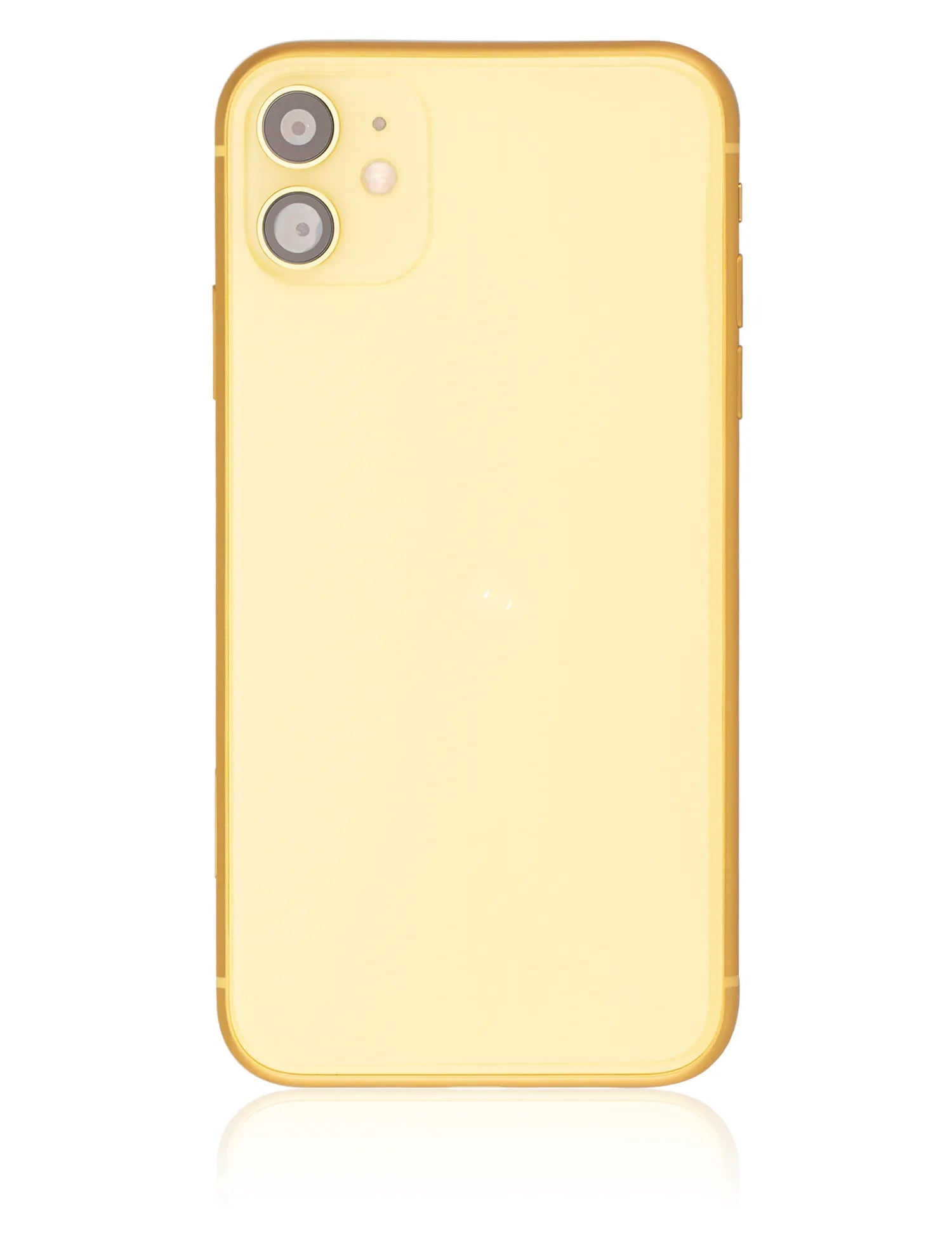 Back Housing W/ Small Components Pre-Installed For iPhone 11 (Used OEM) (Pull) (Yellow)