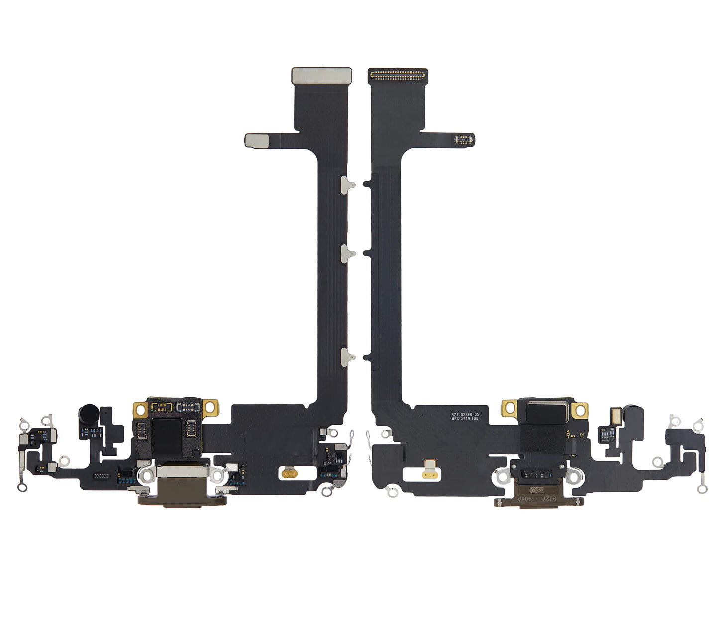 Charging Port Flex Cable With Board For iPhone 11 Pro Max (Used OEM) (Pull) (Gold)