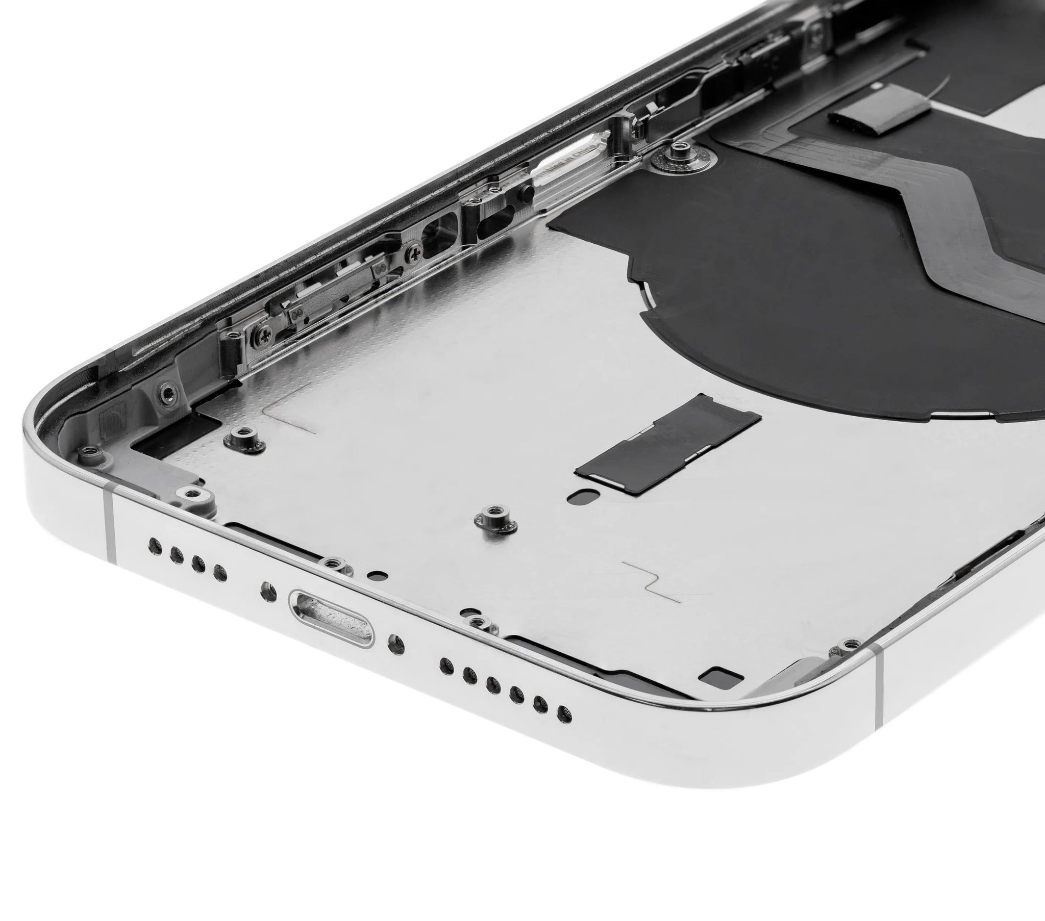 Back Housing W/ Small Parts For iPhone 12 Pro Max (US Version) (Pull) (Silver)