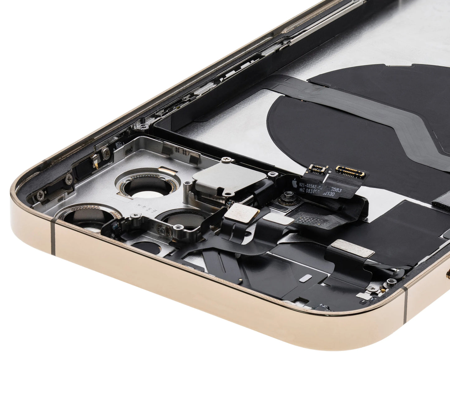 Back Housing W/ Small Parts For iPhone 12 Pro Max (EU / Global Version) (Pull) (Gold)