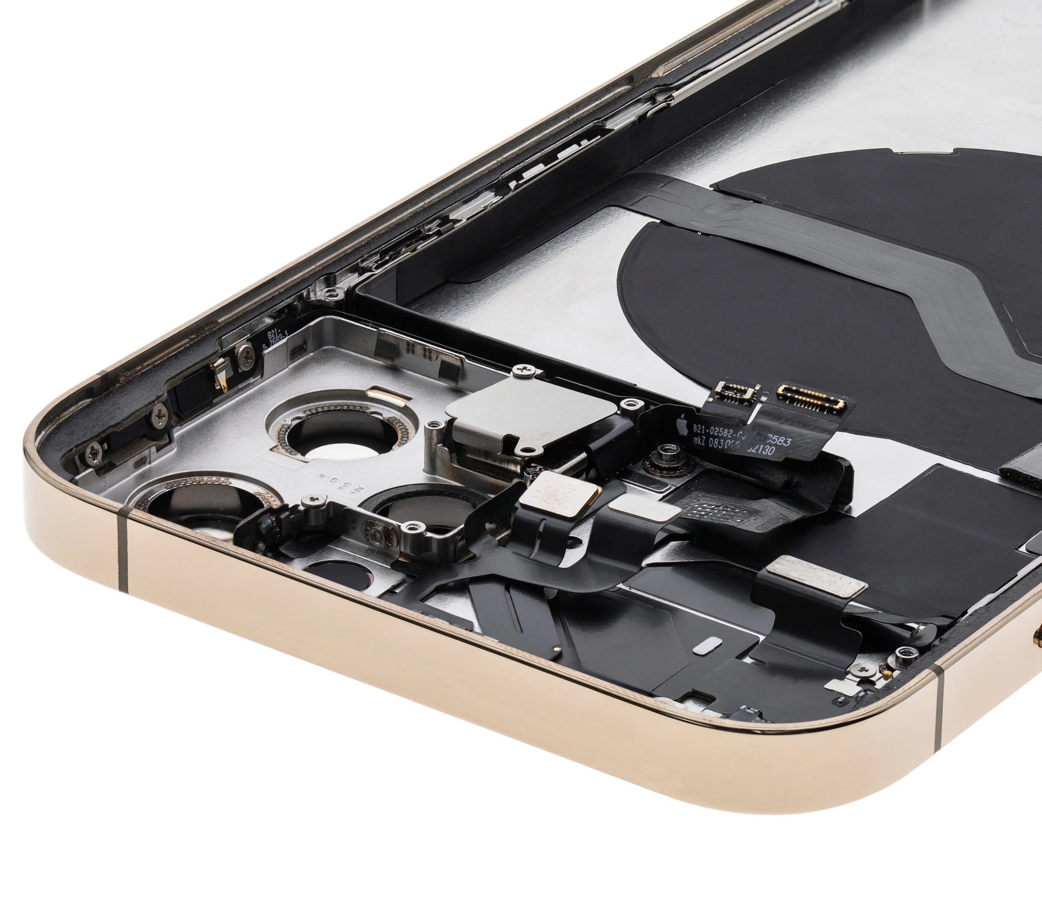 Back Housing W/ Small Parts For iPhone 12 Pro Max (EU / Global Version) (Pull) (Gold)