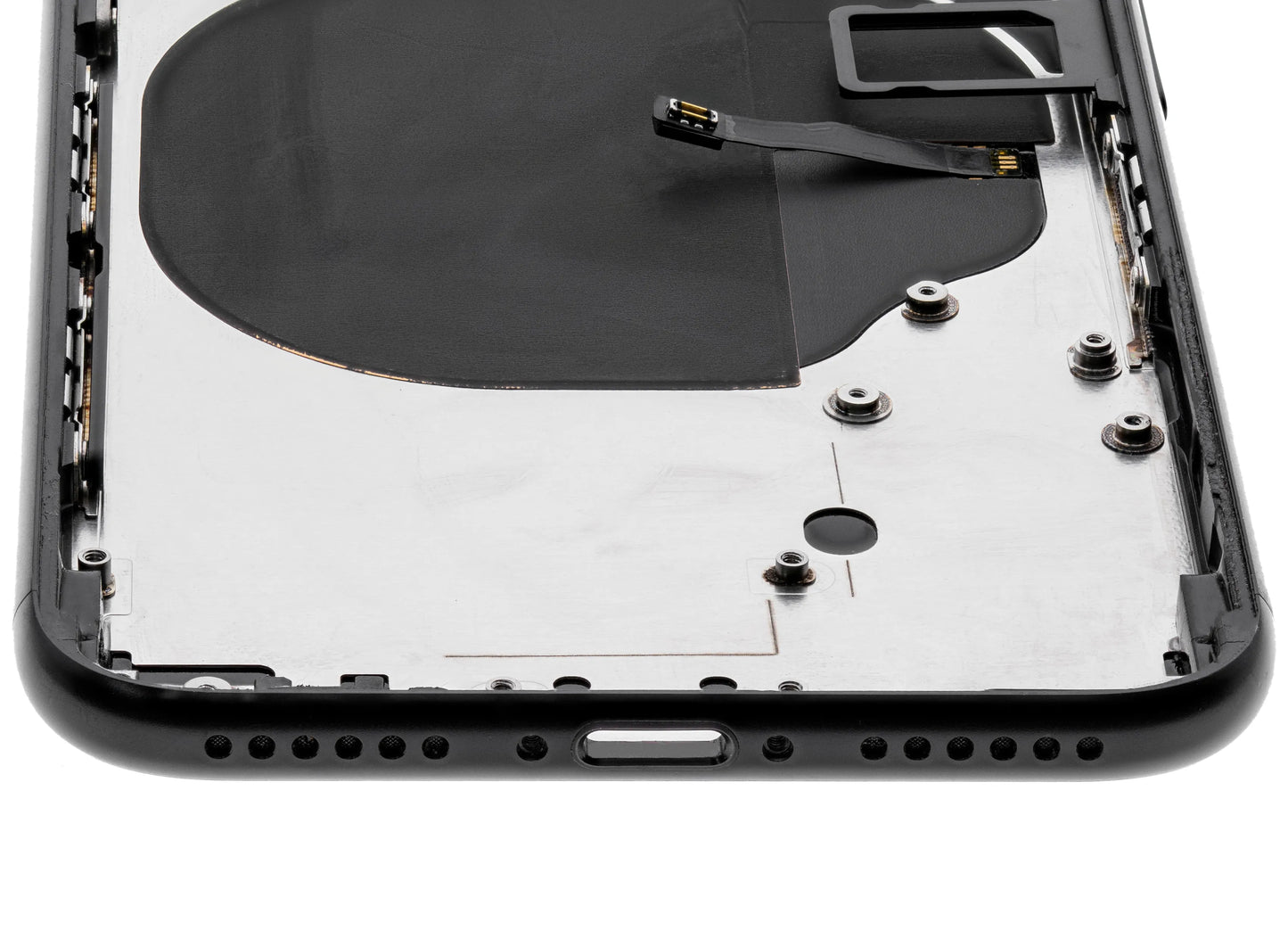 Back Housing W/ Small Components Pre-Installed For iPhone SE (2020) (Used OEM) (Pull) (Black)