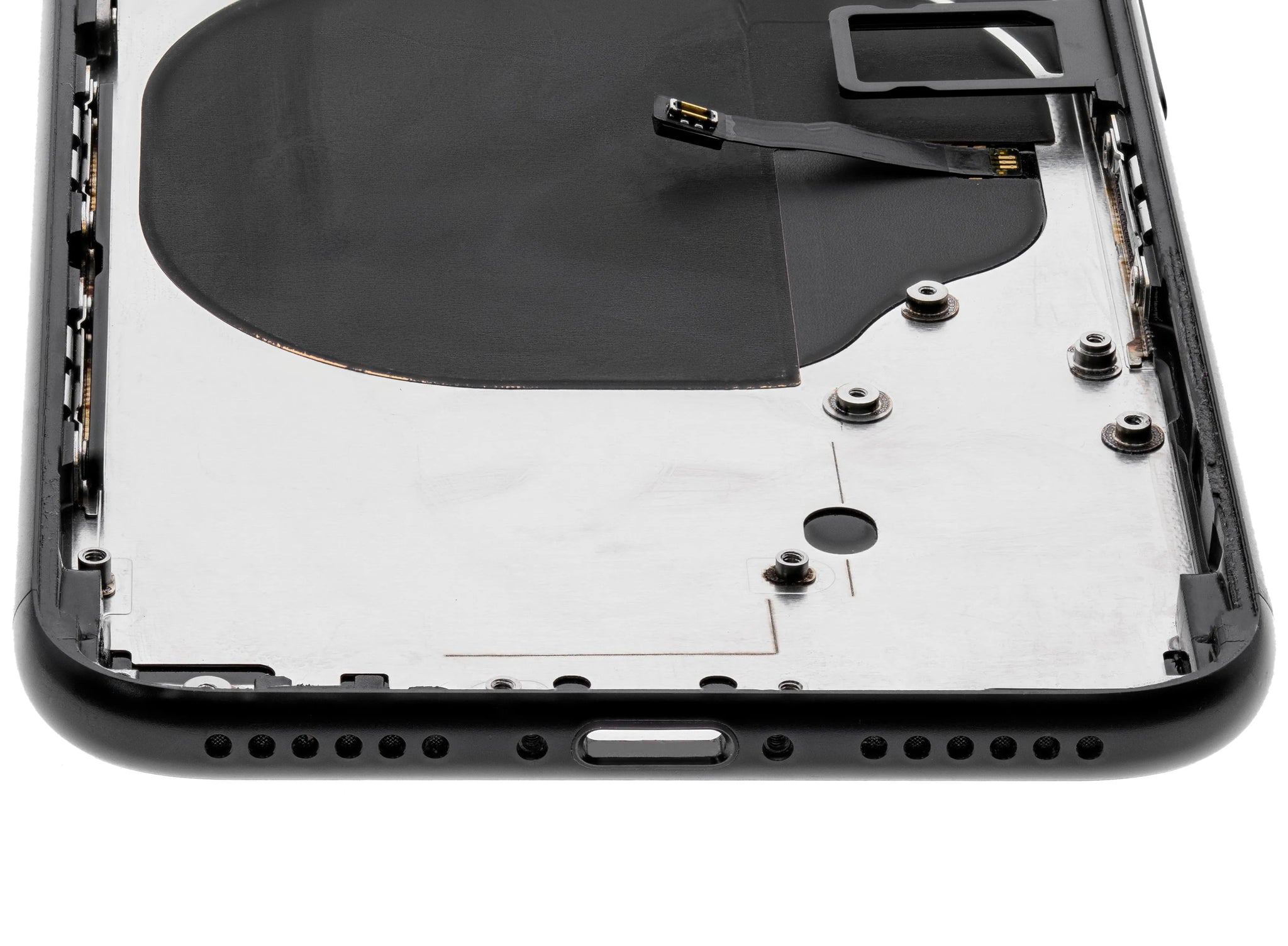 Back Housing W/ Small Components Pre-Installed For iPhone SE (2020) (Used OEM) (Pull) (Black)