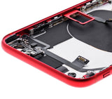 Back Housing W/ Small Components Pre-Installed For iPhone SE (2020) (Used OEM) (Pull) (Red)