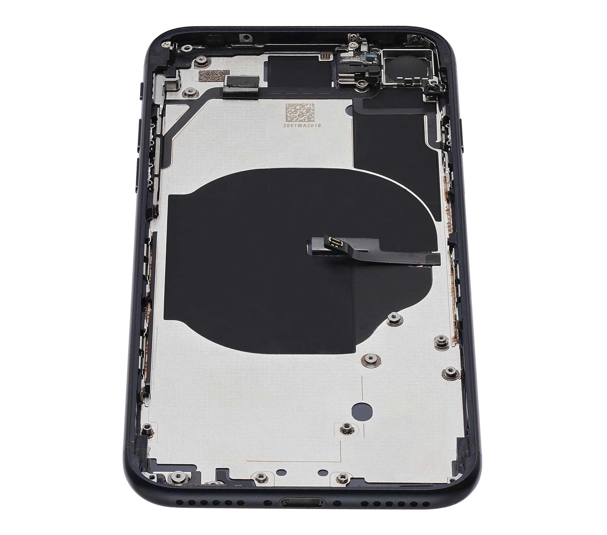 Back Housing W/ Small Components Pre-Installed For iPhone SE (2022) (Pull) (Midnight)