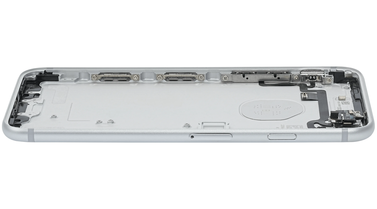 Back Housing W/ Small Components Pre-Installed For iPhone 7 (Pull) (Silver)