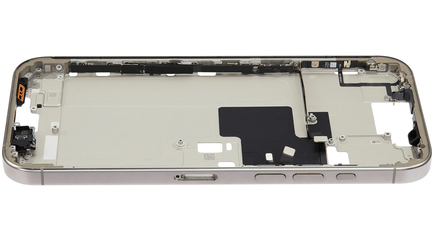 Mid-Frame Housing W/ Small Parts For iPhone 16 Pro Max (EU / Global Version) (Pull) (Natural Titanium)