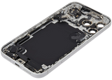 Back Housing W/ Charging Port Flex & Small Parts Compatible For iPhone 17 Pro Max (US Version) (Pull) (Silver)