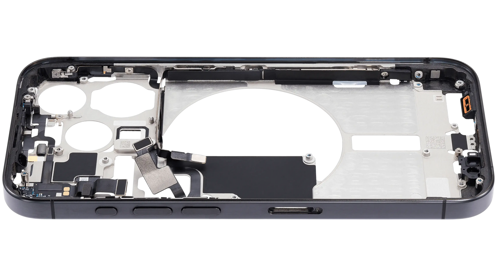 Mid-Frame Housing W/ Small Parts For iPhone 15 Pro (EU / Global Version) (Pull) (Black Titanium)