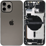 Back Housing W/ Charging Port Flex & Small Parts For iPhone 13 Pro Max (US Version) (Used OEM) (Pull) (Graphite)