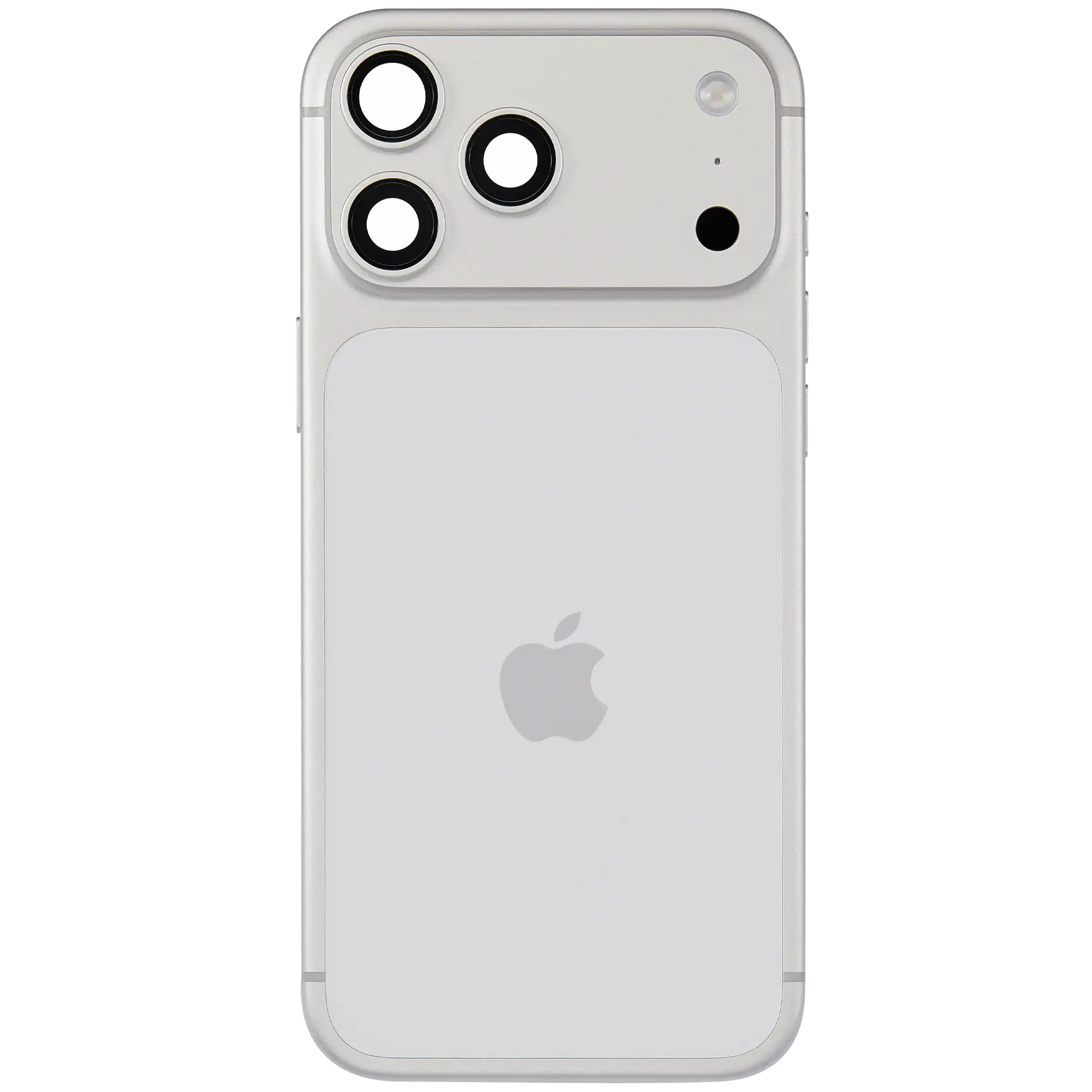Back Housing W/ Charging Port Flex & Small Parts For iPhone 17 Pro Max (EU / Global Version) (Pull) (Silver)