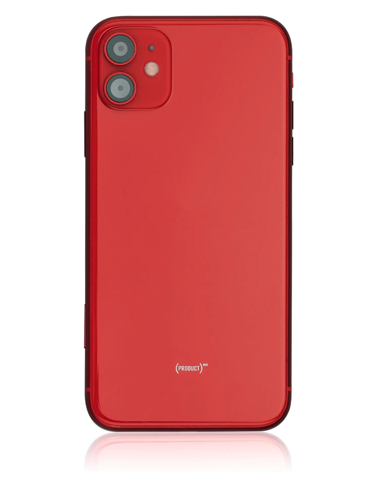 Back Housing W/ Small Components Pre-Installed For iPhone 11 (Used OEM) (Pull) (Red)