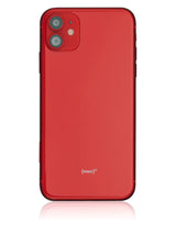 Back Housing W/ Small Components Pre-Installed For iPhone 11 (Used OEM) (Pull) (Red)