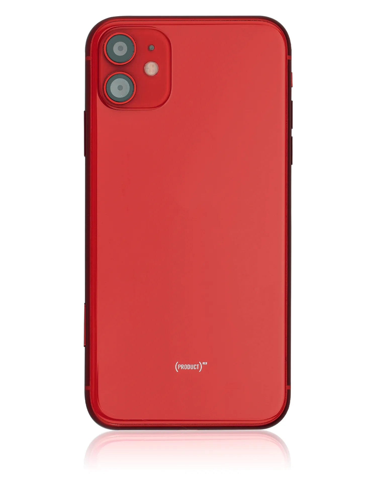 Back Housing W/ Small Components Pre-Installed For iPhone 11 (Used OEM) (Pull) (Red)
