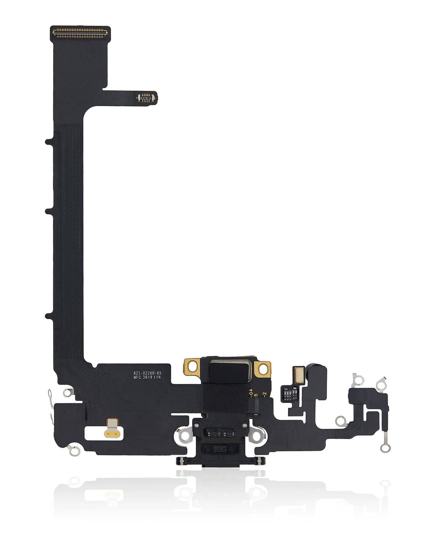 Charging Port Flex Cable With Board For iPhone 11 Pro Max (Used OEM) (Pull) (Space Gray)