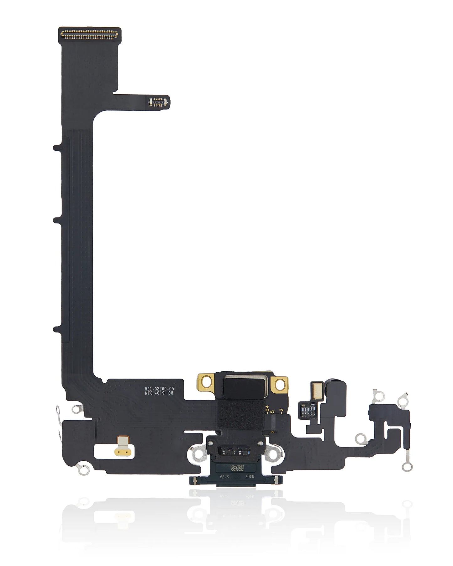 Charging Port Flex Cable With Board For iPhone 11 Pro Max (Used OEM) (Pull) (Midnight Green)