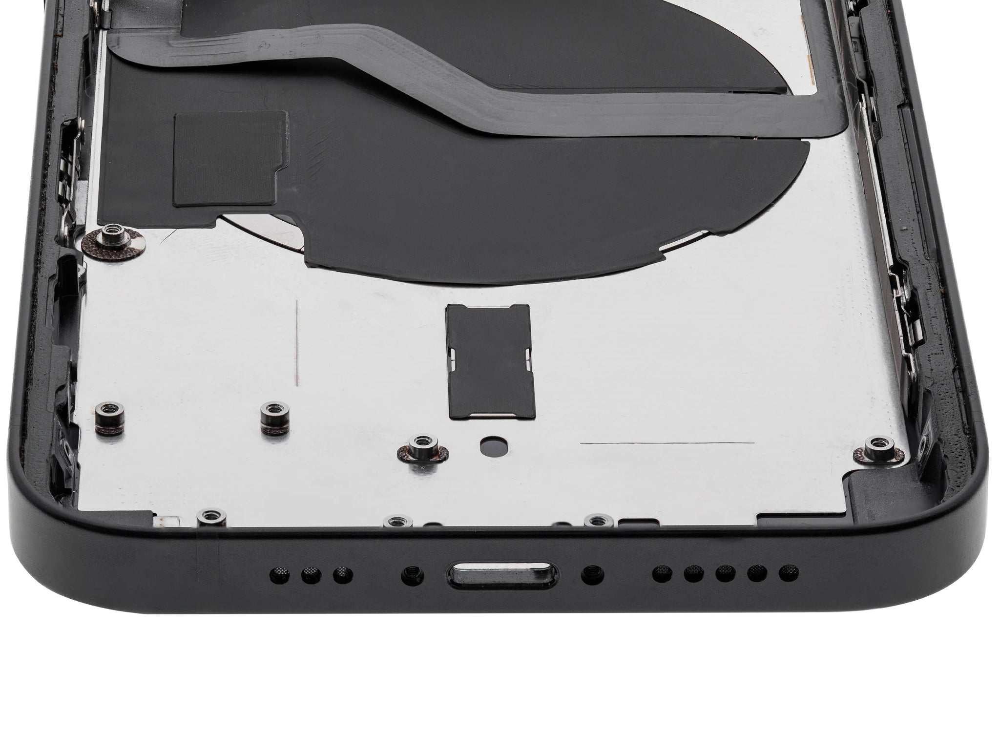 Back Housing W/ Small Parts For iPhone 12 (EU / Global Version) (Pull) (Black)