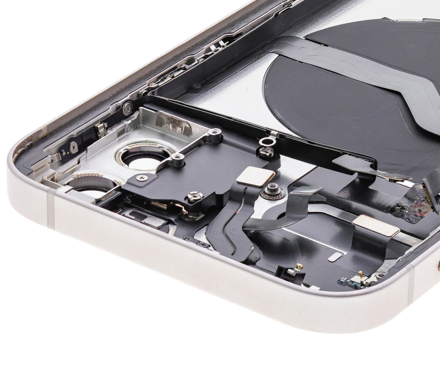 Back Housing W/ Small Parts For iPhone 12 (US Version) (Pull) (White)
