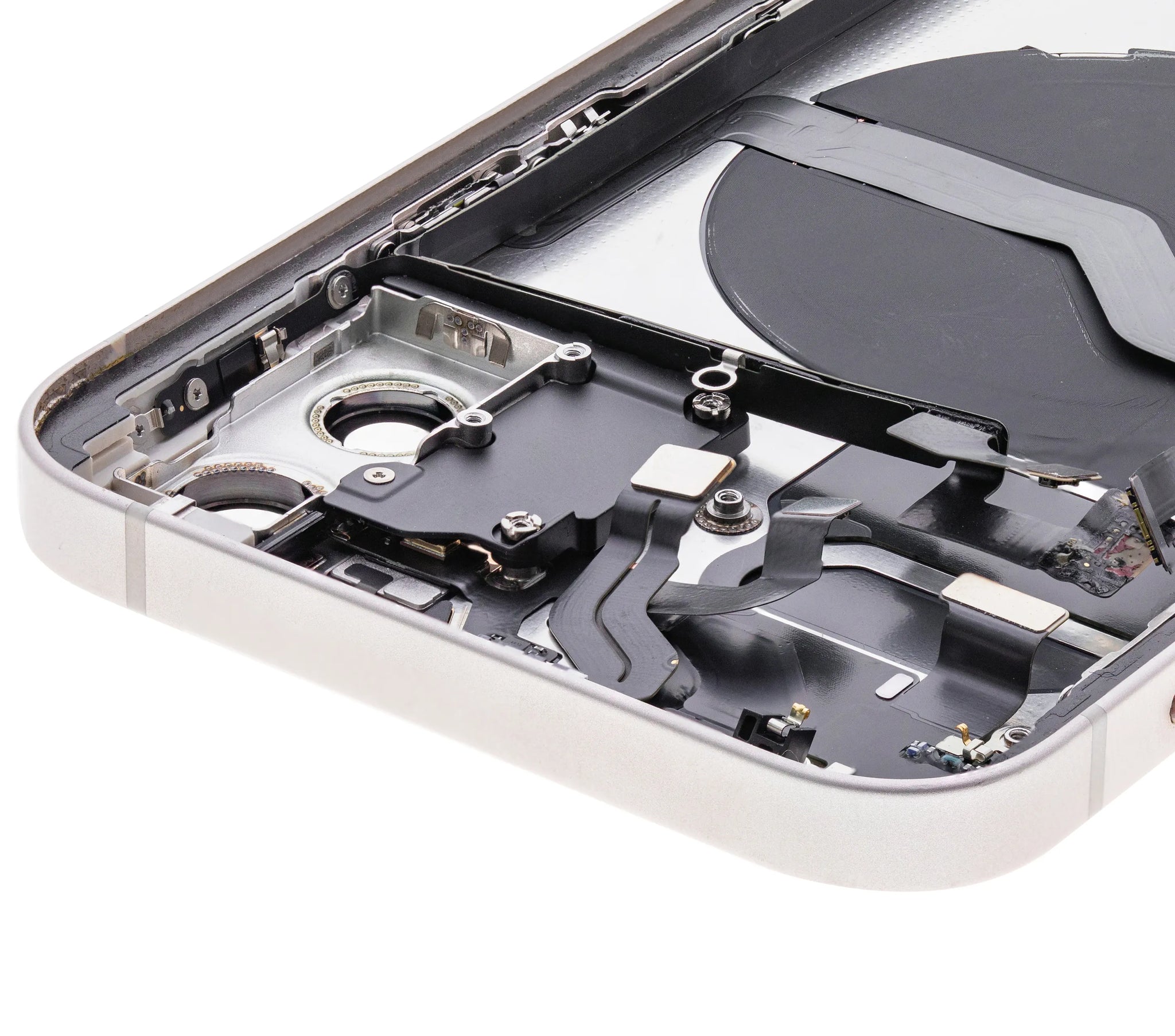 Back Housing W/ Small Parts For iPhone 12 (US Version) (Pull) (White)