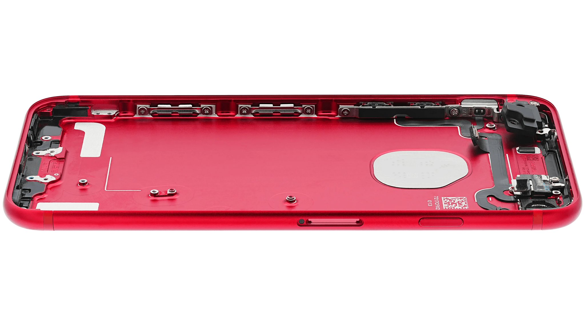 Back Housing W/ Small Components Pre-Installed For iPhone 7 (Pull) (Red)