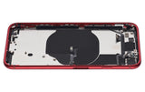 Back Housing W/ Small Components Pre-Installed For iPhone SE (2022) (Pull) (Red)