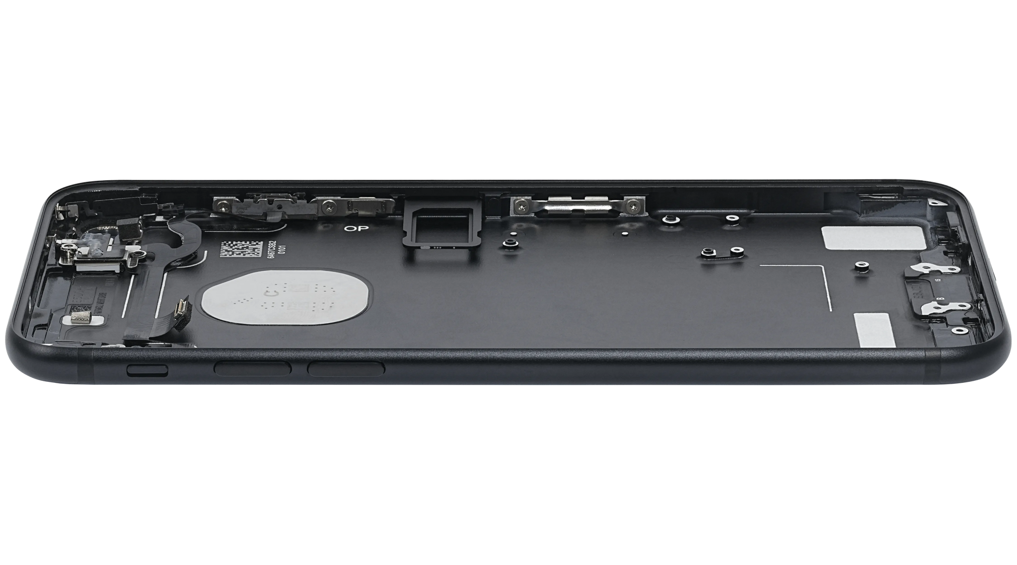 Back Housing W/ Small Components Pre-Installed For iPhone 7 (Pull) (Matte Black)