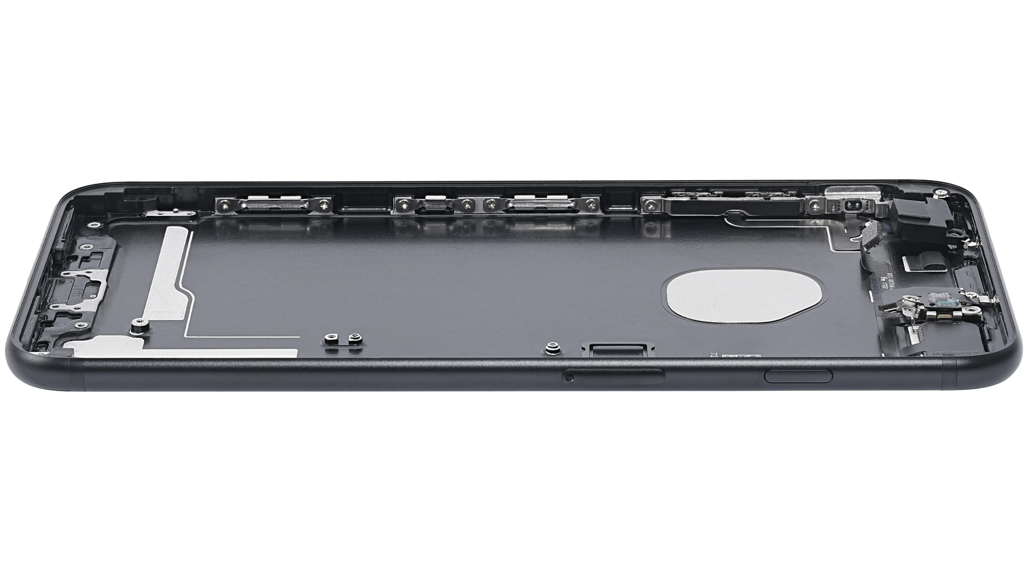 Back Housing W/ Small Components Pre-Installed For iPhone 7 Plus (Pull) (Matte Black)