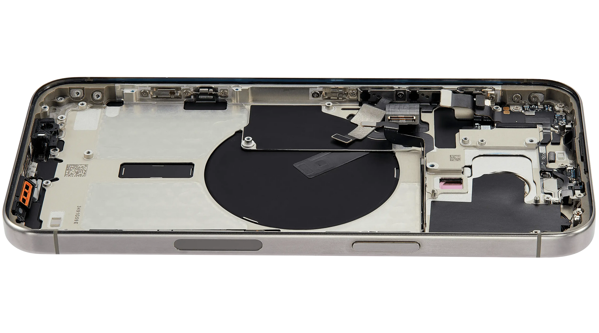 Back Housing W/ Small Parts For iPhone 15 Pro Max (US Version) (Pull) (Natural Titanium)