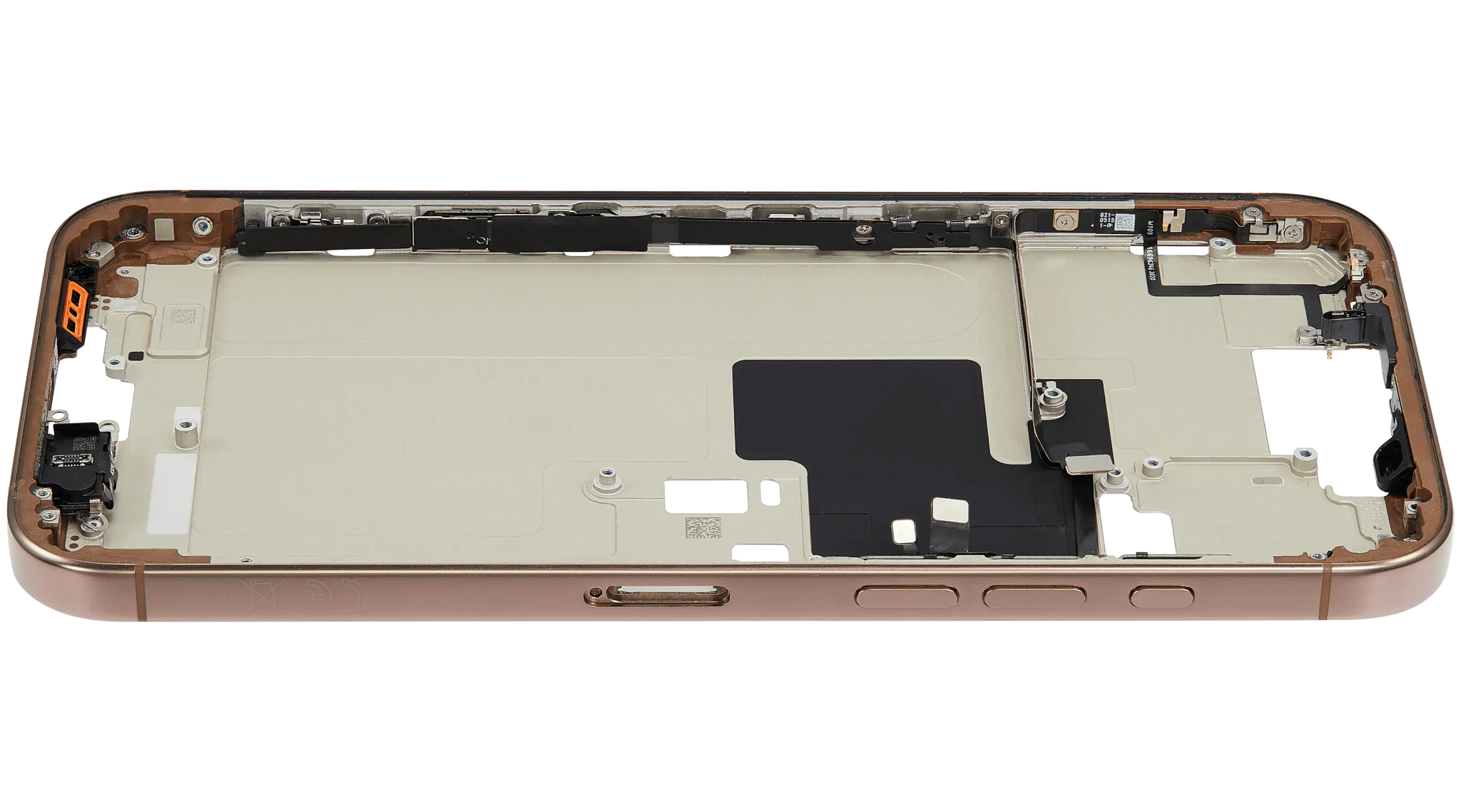 Mid-Frame Housing W/ Small Parts For iPhone 16 Pro Max (EU / Global Version) (Pull) (Desert Titanium)