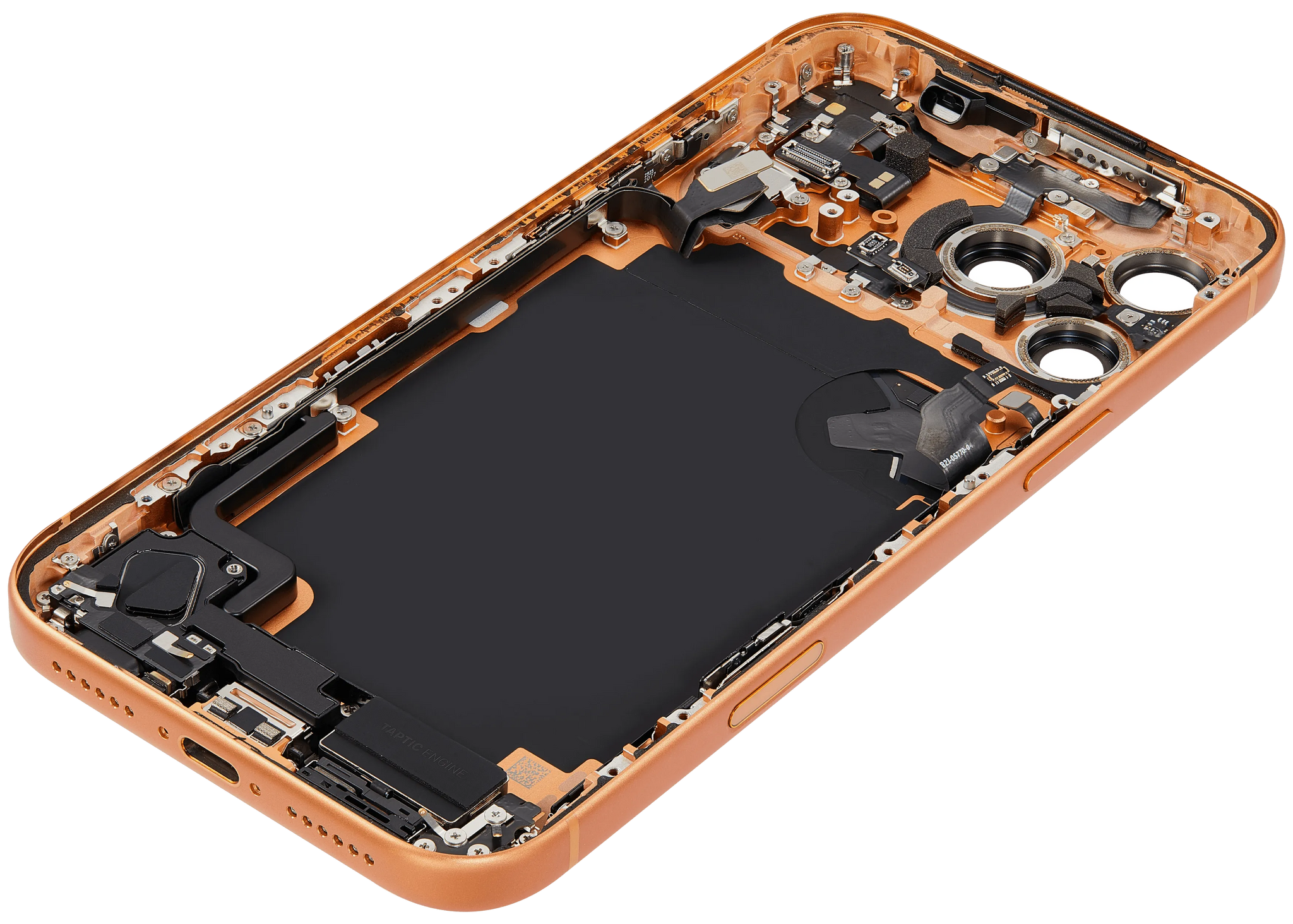 Back Housing W/ Charging Port Flex & Small Parts Compatible For iPhone 17 Pro Max (US Version) (Pull) (Cosmic Orange)
