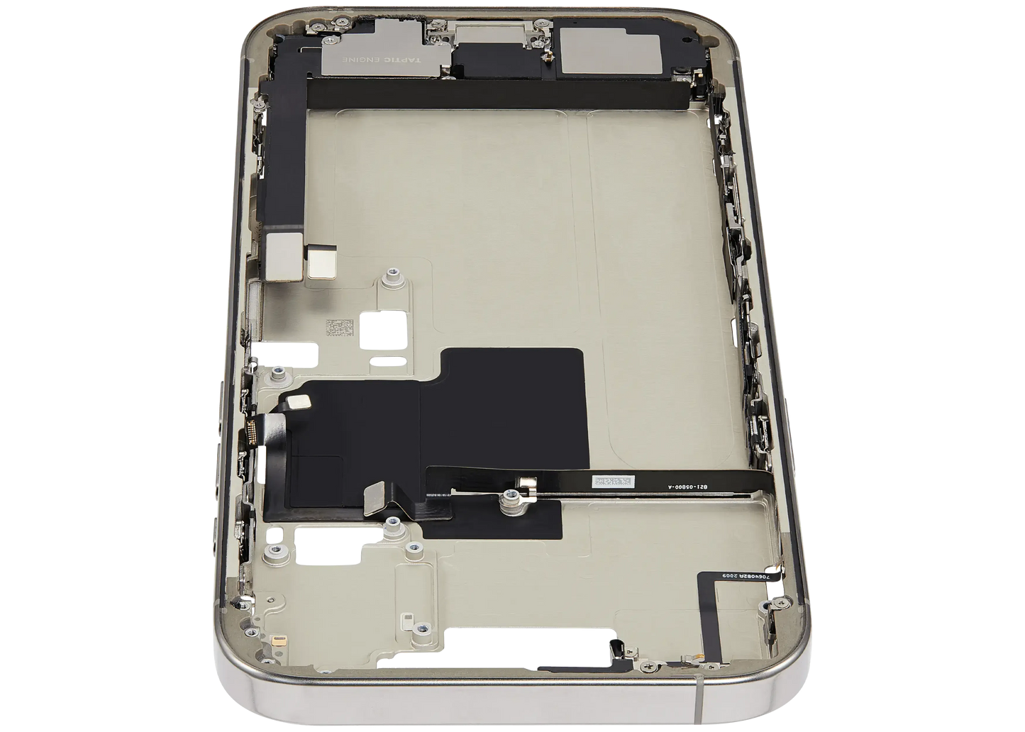 Mid-Frame Housing W/ Charging Port Flex & Small Parts For iPhone 16 Pro Max (EU / Global Version) (Pull) (Natural Titanium)