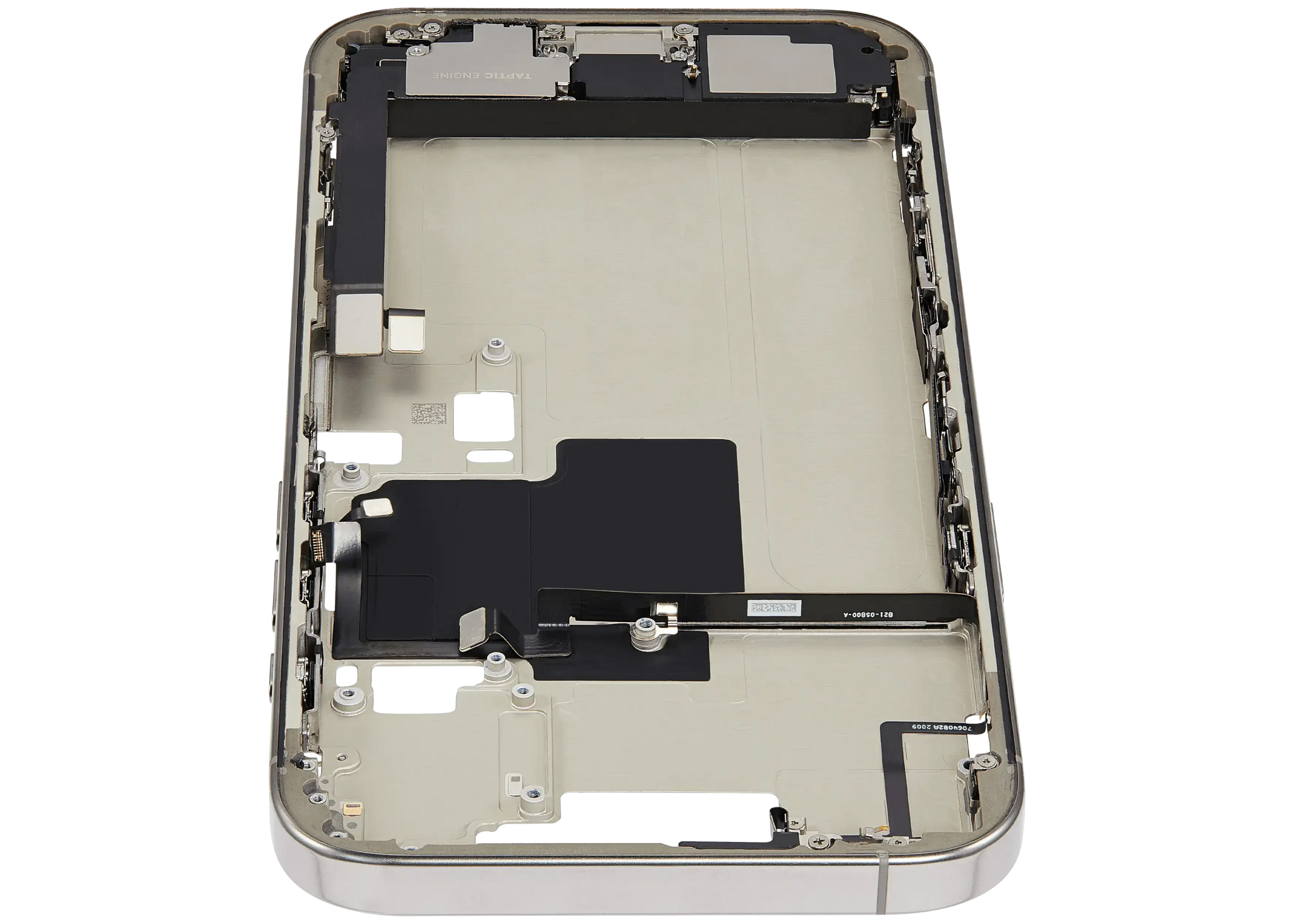 Mid-Frame Housing W/ Charging Port Flex & Small Parts For iPhone 16 Pro Max (EU / Global Version) (Pull) (Natural Titanium)