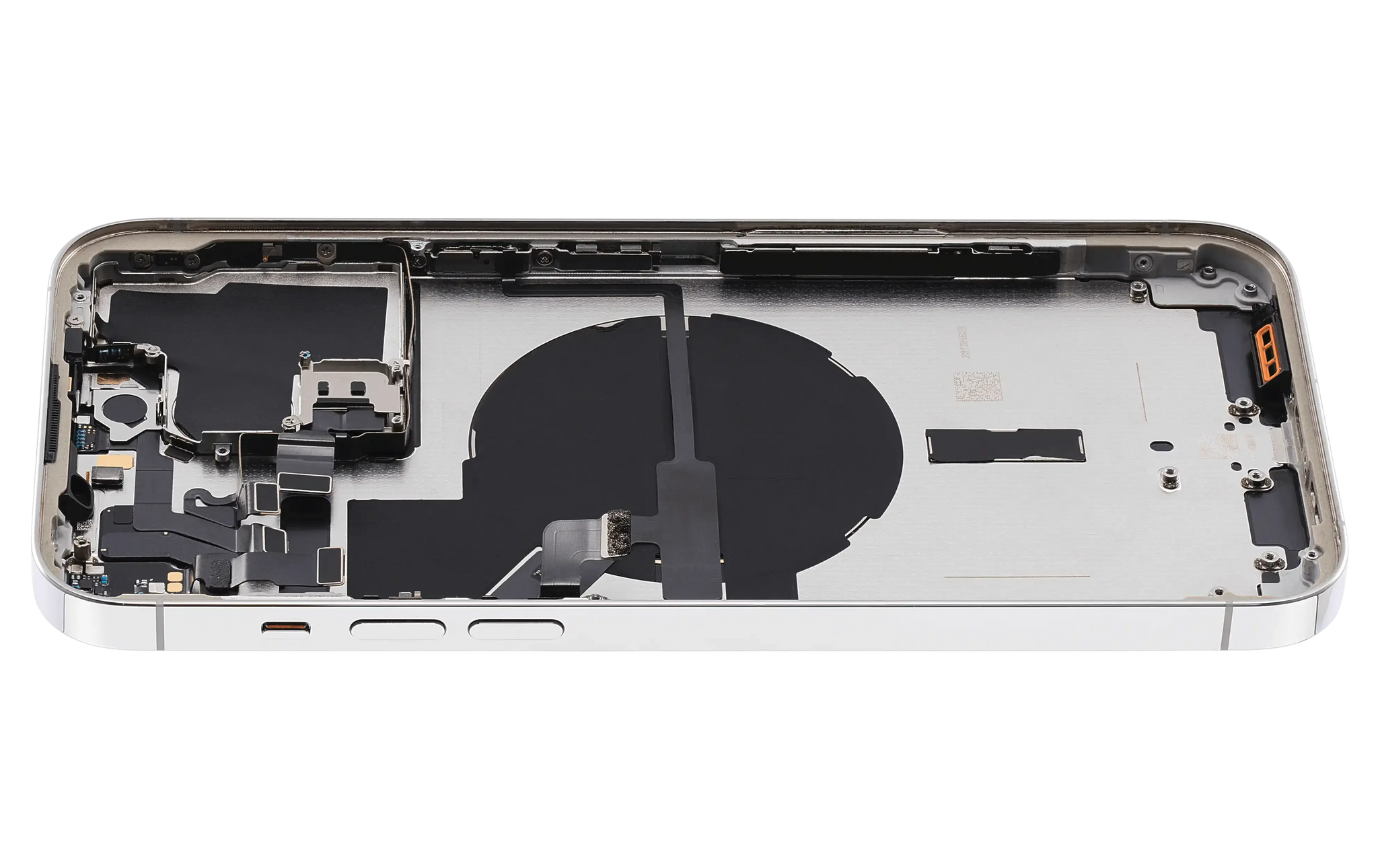 Back Housing W/ Small Parts For iPhone 14 Pro Max (US Version) (Pull) (Silver)