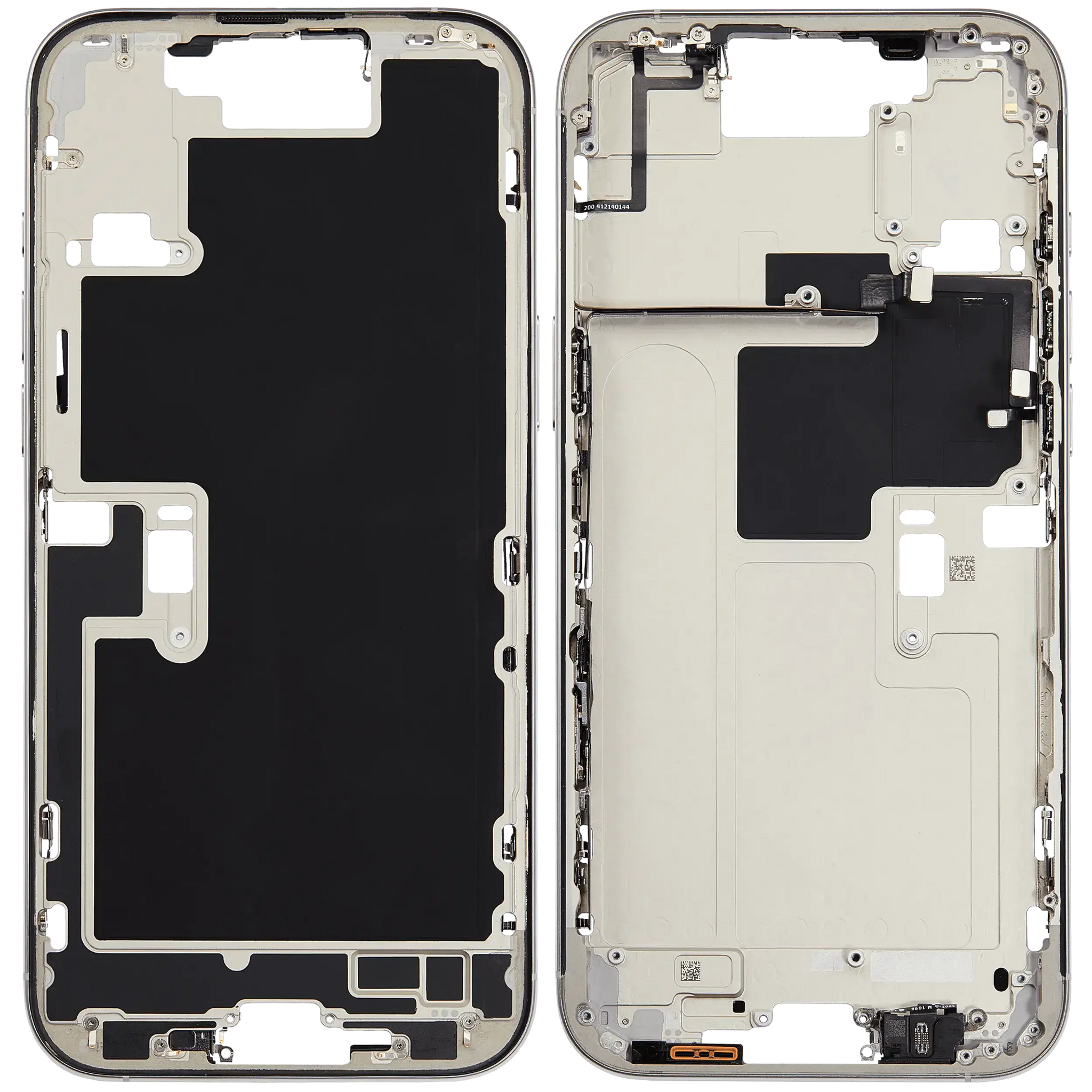 Mid-Frame Housing W/ Small Parts For iPhone 16 Pro Max (EU / Global Version) (Pull) (White Titanium)