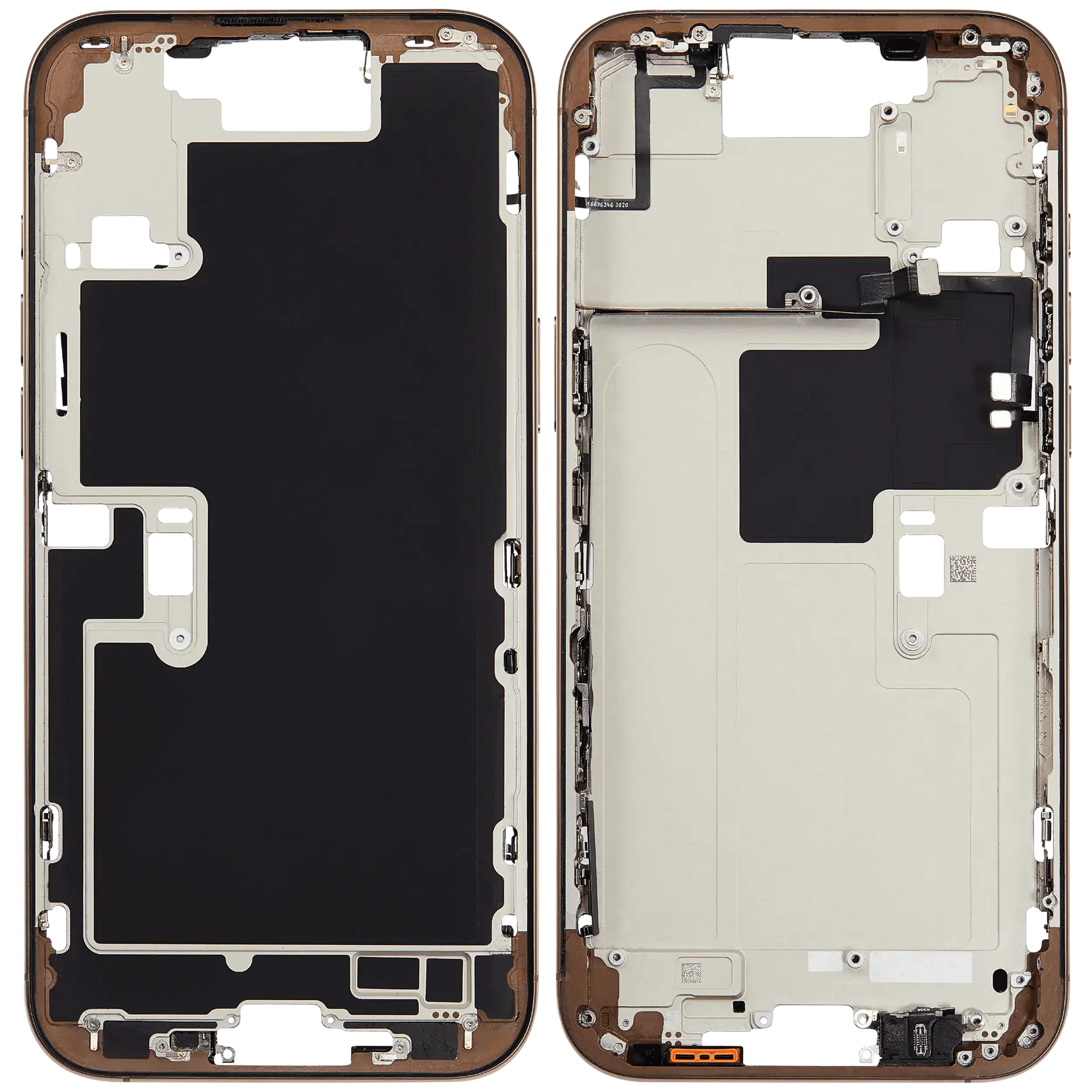 Mid-Frame Housing W/ Small Parts For iPhone 16 Pro Max (EU / Global Version) (Pull) (Desert Titanium)