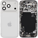 Back Housing W/ Charging Port Flex & Small Parts For iPhone 17 Pro (EU / Global Version) (Pull) (Silver)